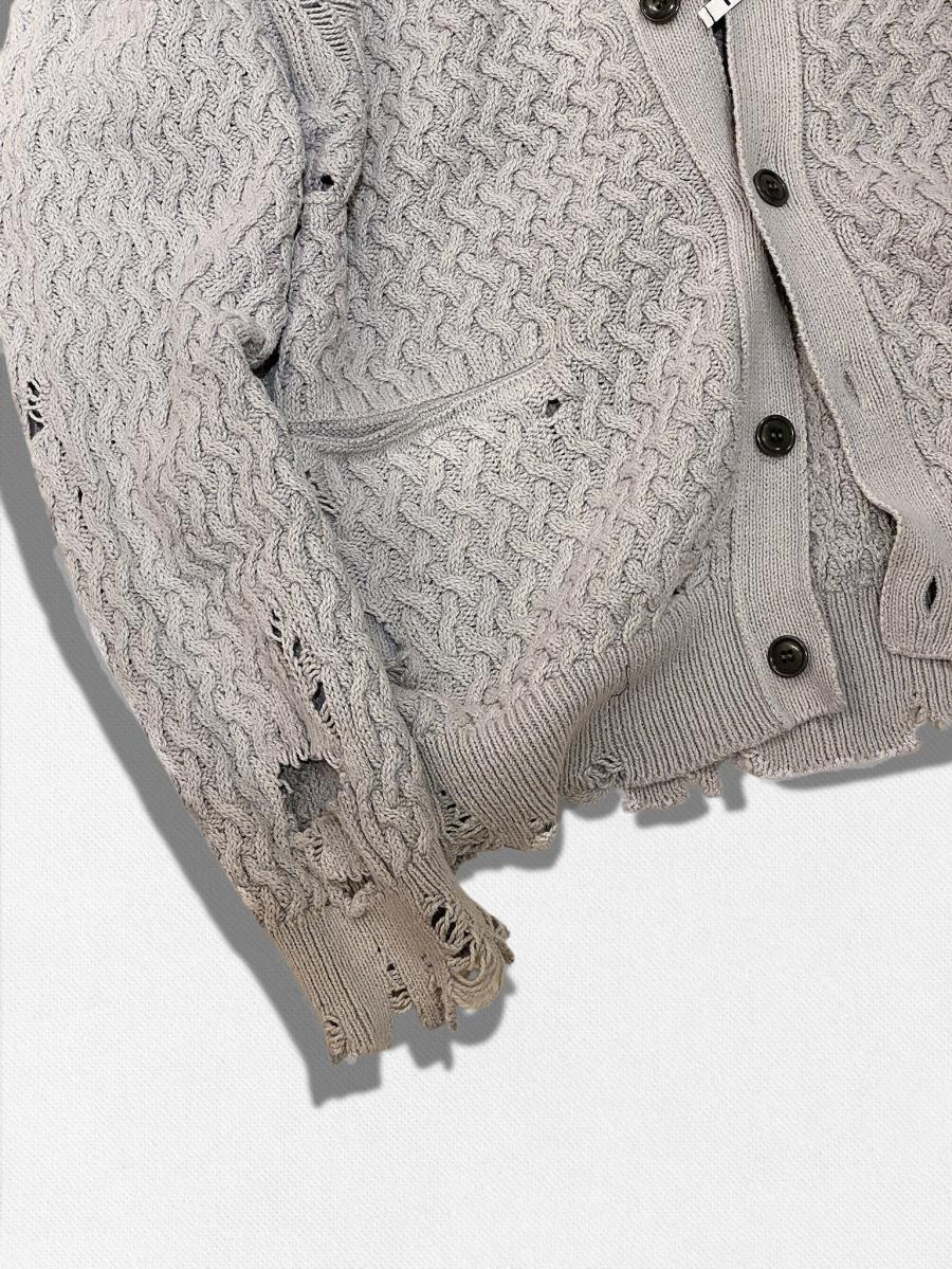 サンフェードデストロイカーディガン