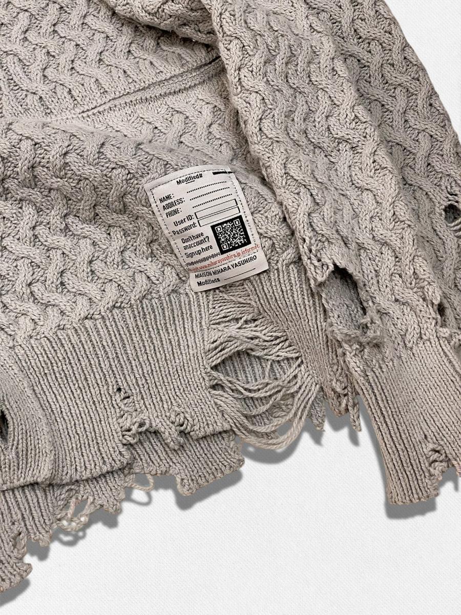 サンフェードデストロイカーディガン