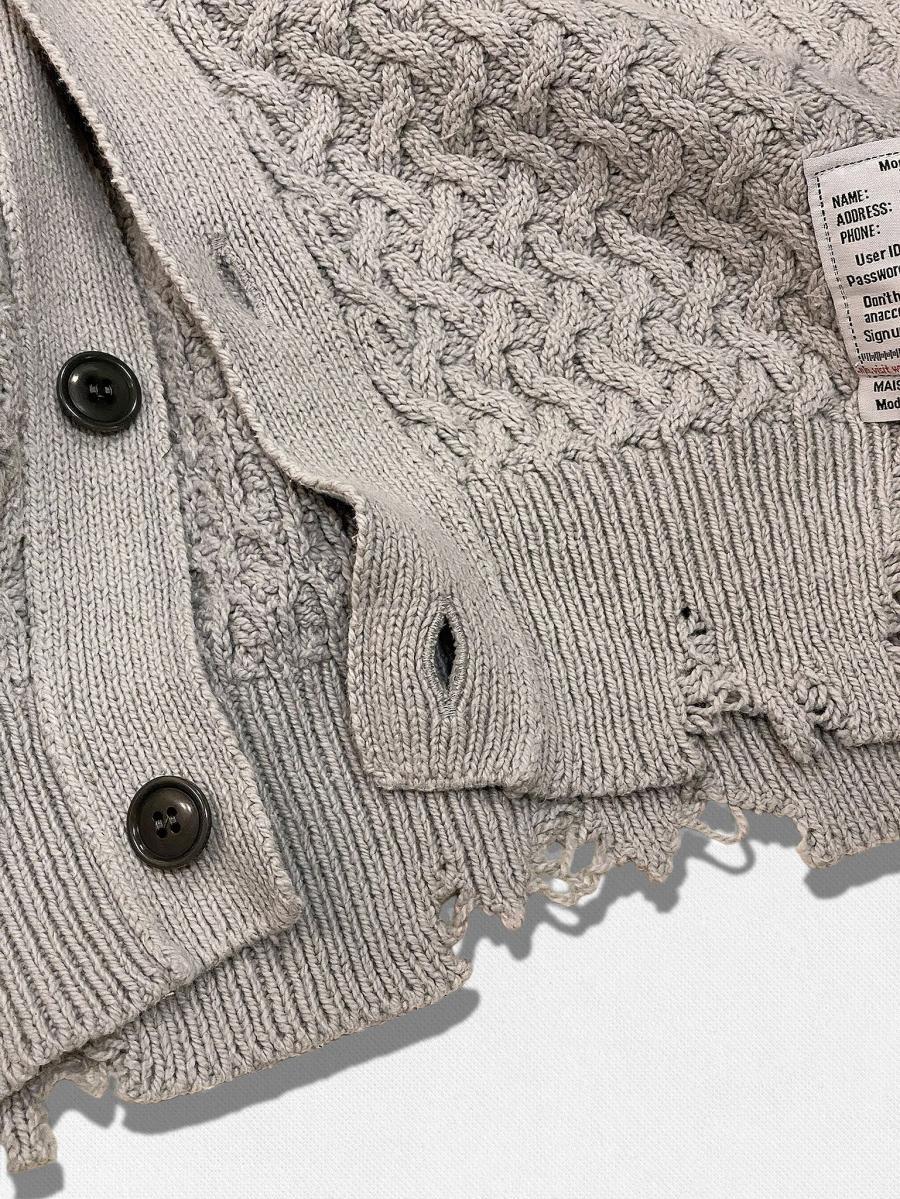 サンフェードデストロイカーディガン