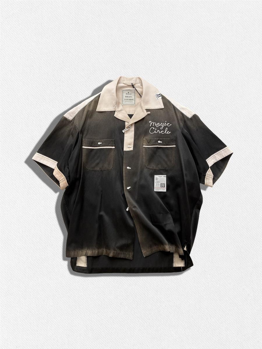 ヴィンテージ加工ボーリングシャツ