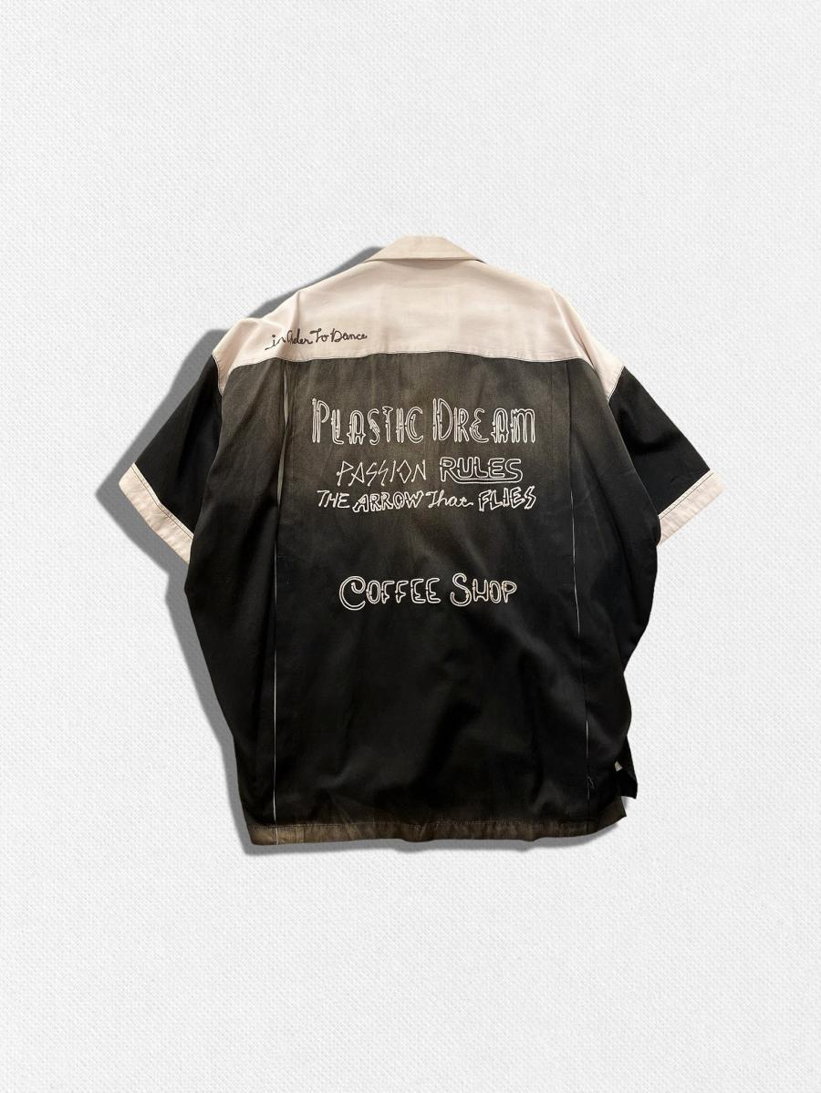 ヴィンテージ加工ボーリングシャツ