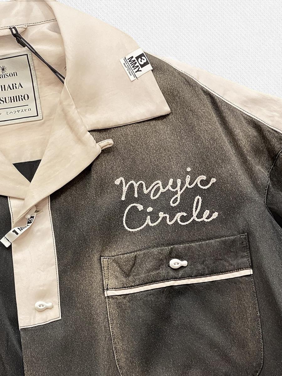 ヴィンテージ加工ボーリングシャツ