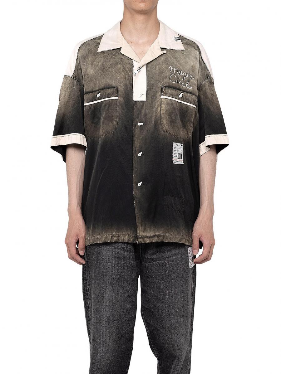 ヴィンテージ加工ボーリングシャツ