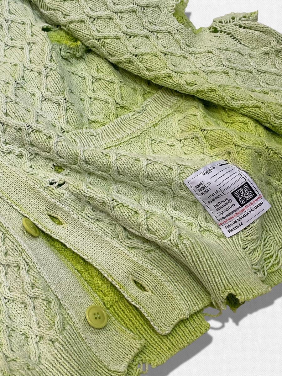 サンフェードデストロイカーディガン