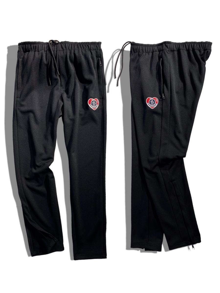 ワッペン付きジャージーリラックスパンツ