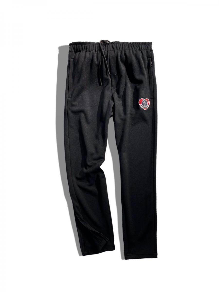 ワッペン付きジャージーリラックスパンツ