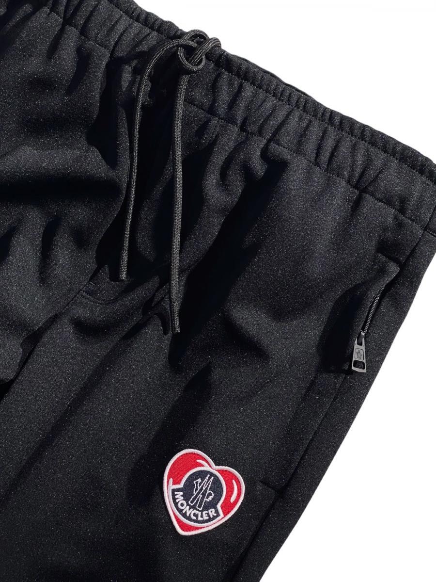 ワッペン付きジャージーリラックスパンツ