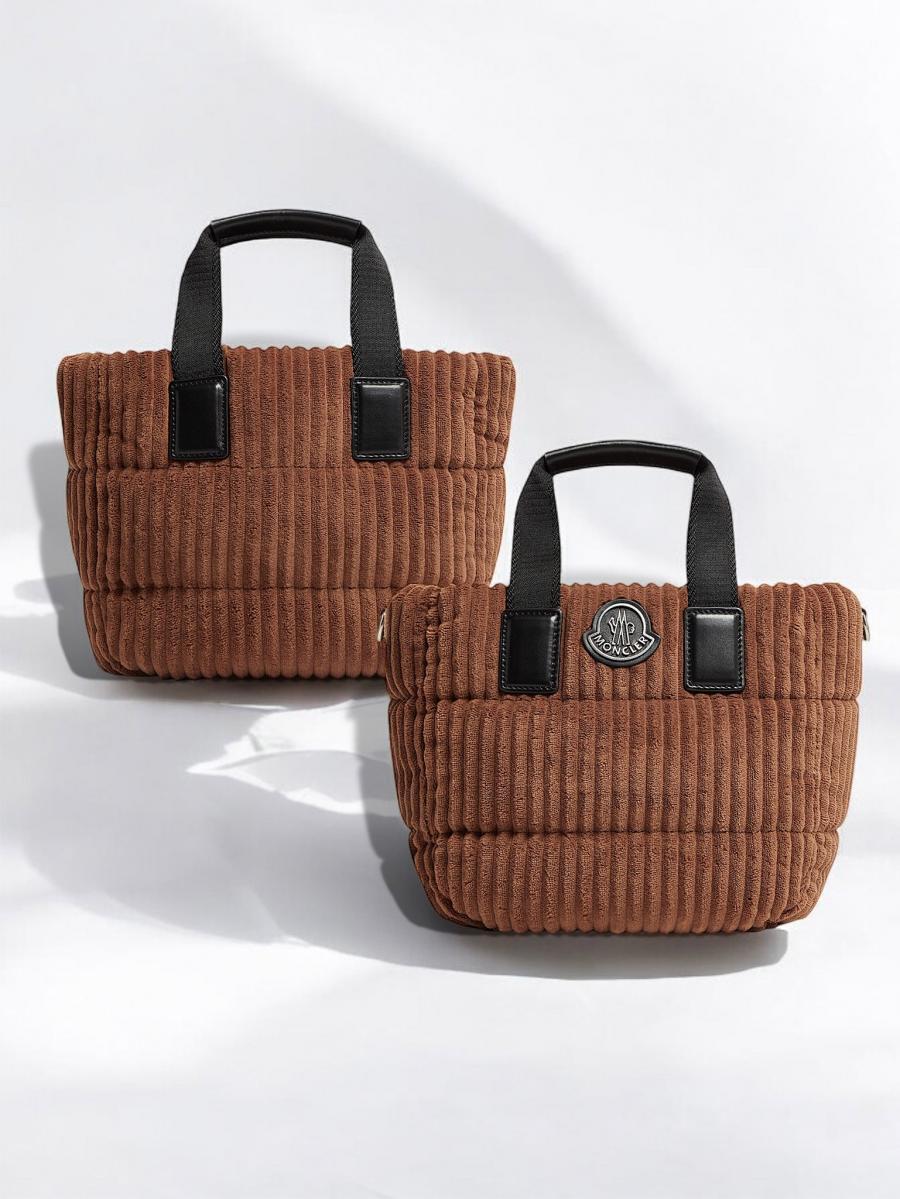 コーデュロイダウンミニトートバッグ