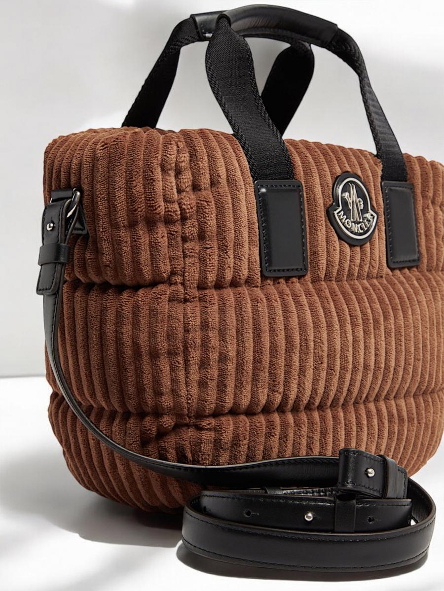 コーデュロイダウンミニトートバッグ