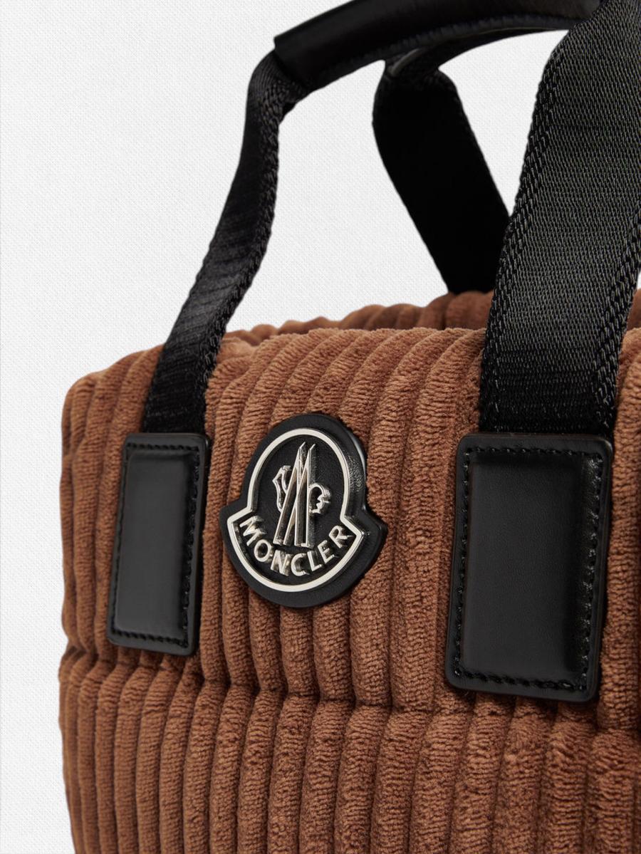 コーデュロイダウンミニトートバッグ