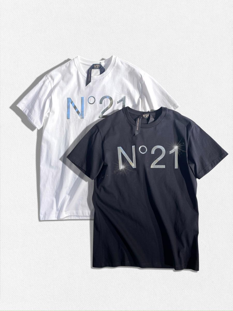 ロゴデザインクルーネックTシャツ