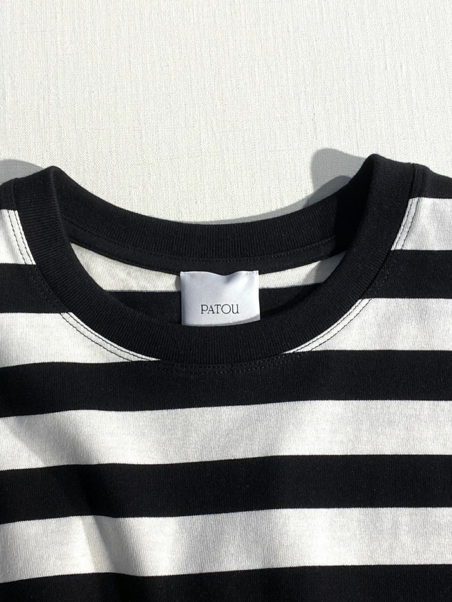 ショート丈ボーダーTシャツ