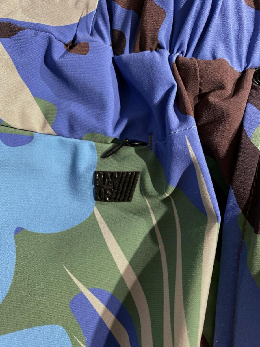 ジオメトリック柄ナイロンショートパンツ