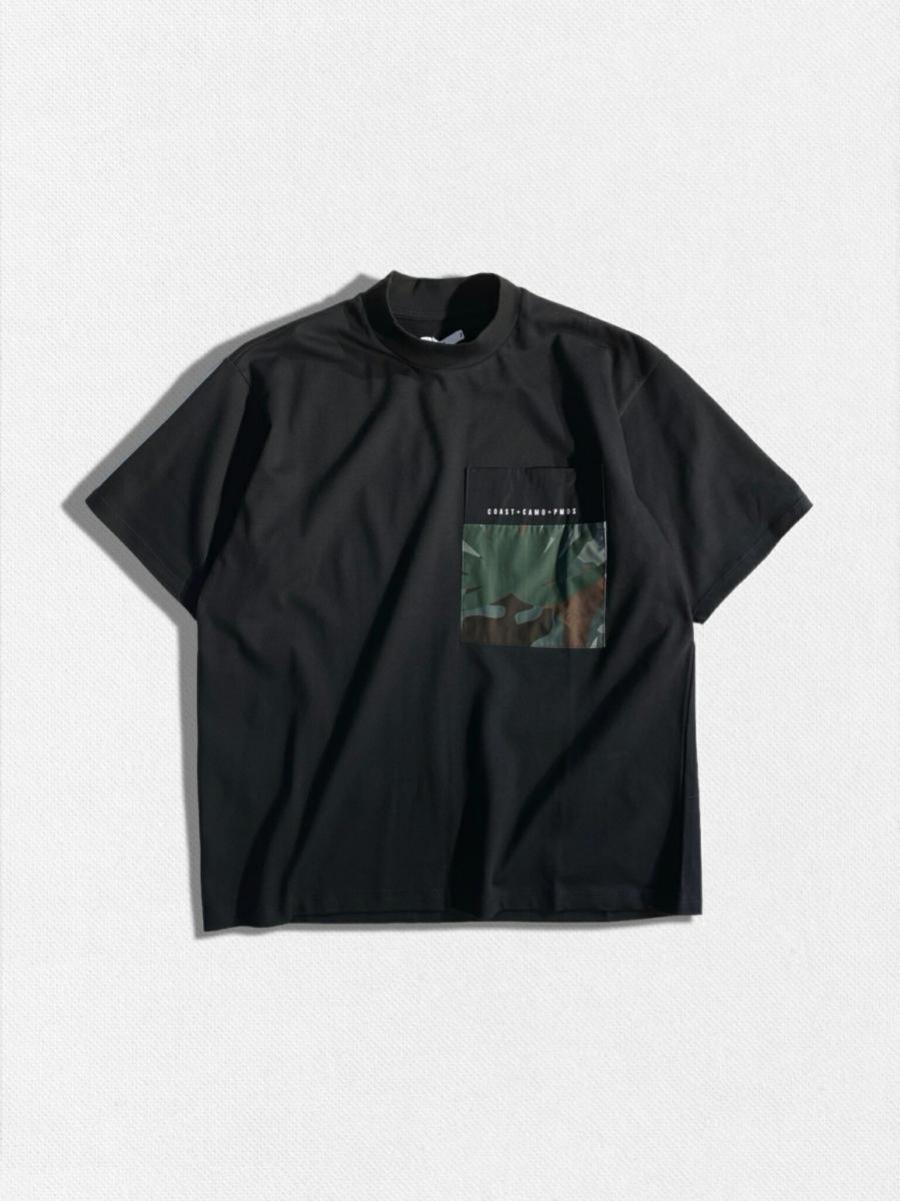 モックネックTシャツ