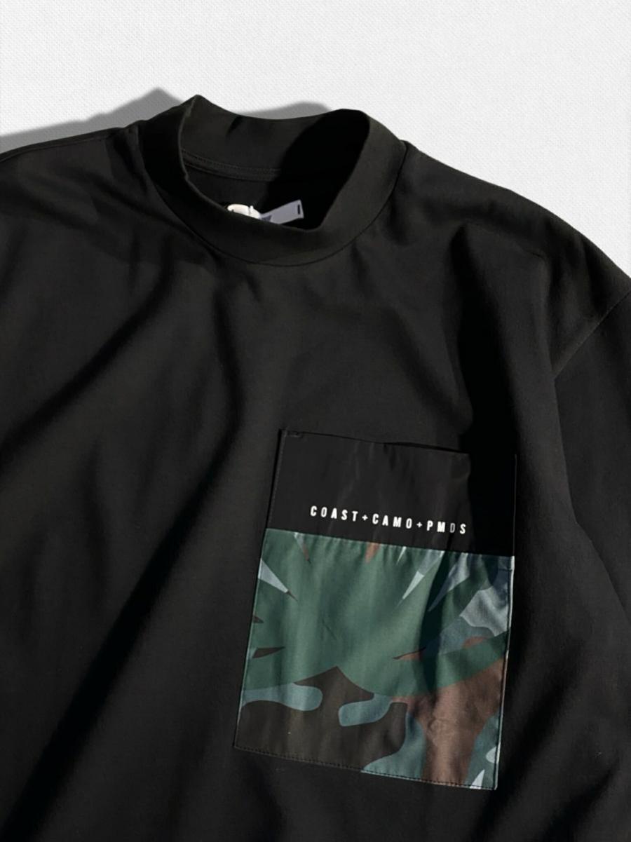 モックネックTシャツ