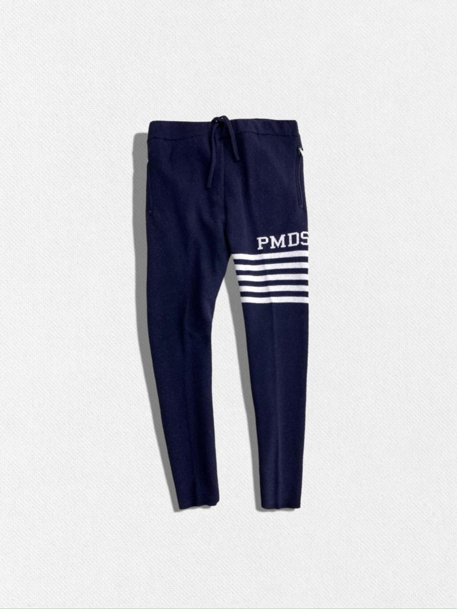 カシミア混ウールニットパンツ