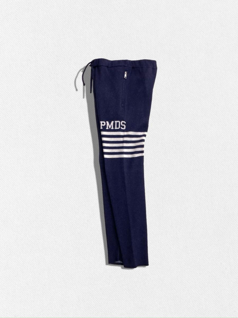 カシミア混ウールニットパンツ