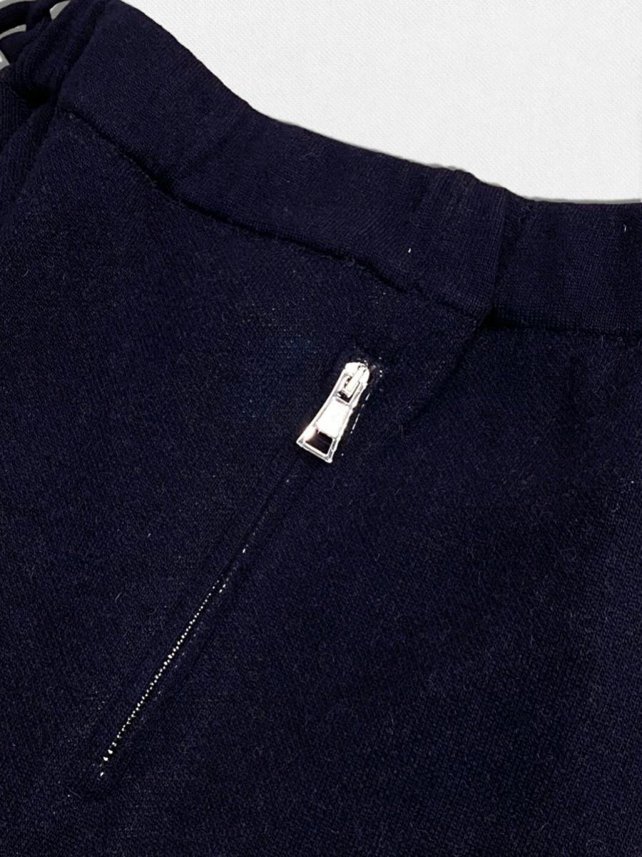 カシミア混ウールニットパンツ