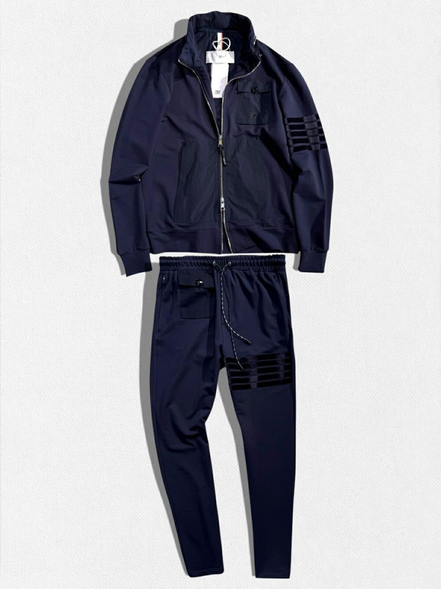 ダブルジップスウェットパーカー