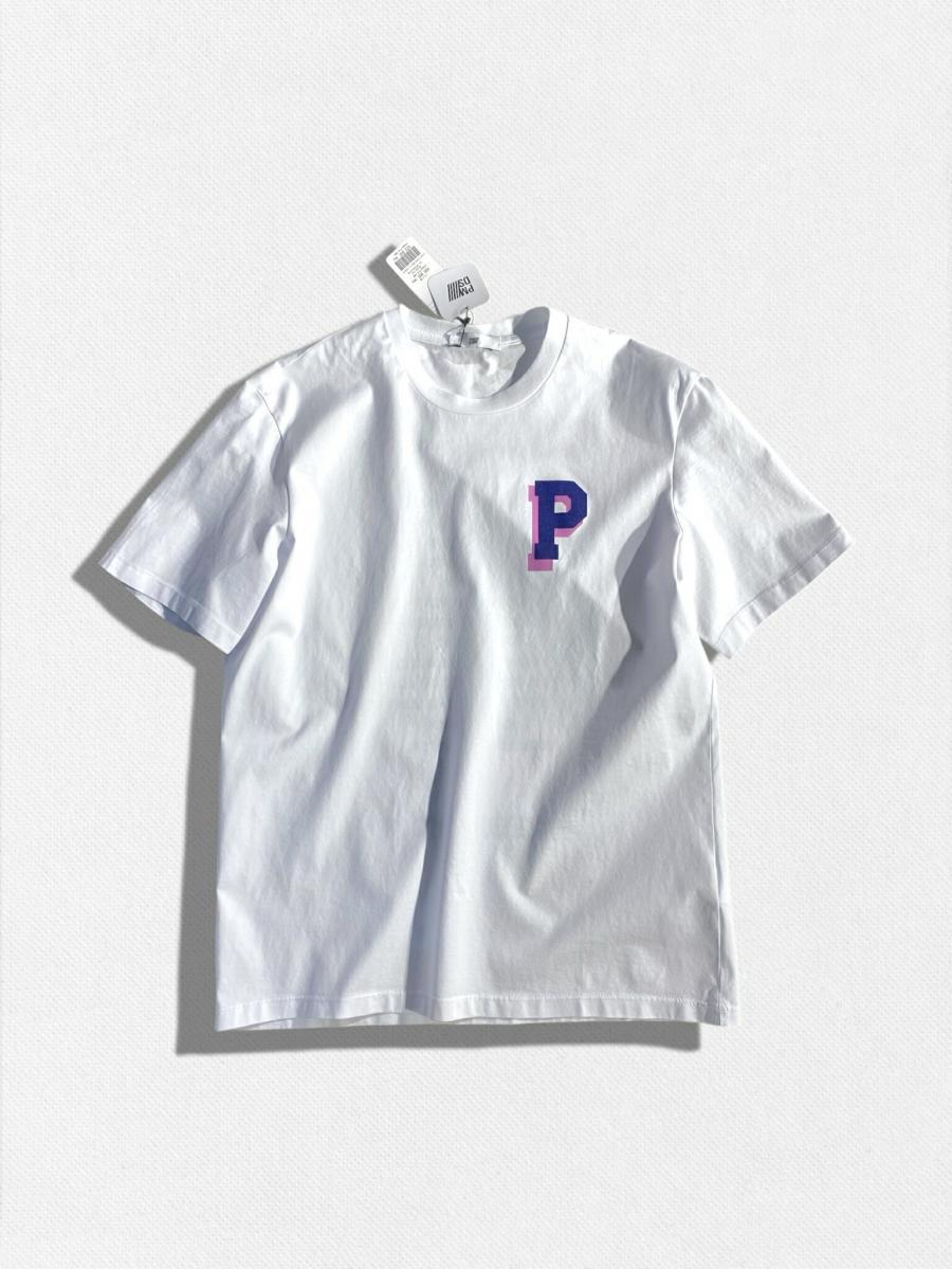 PロゴクルーネックTシャツ