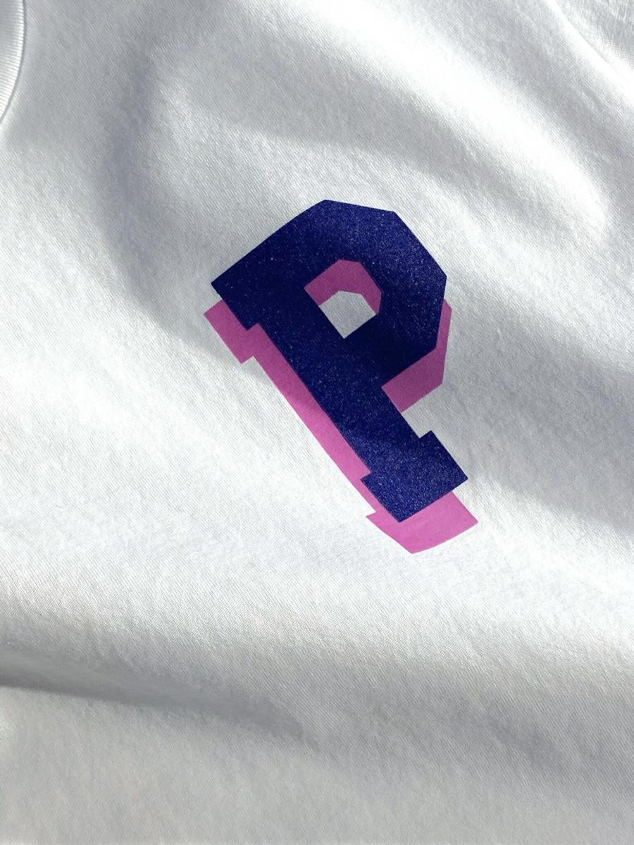 PロゴクルーネックTシャツ