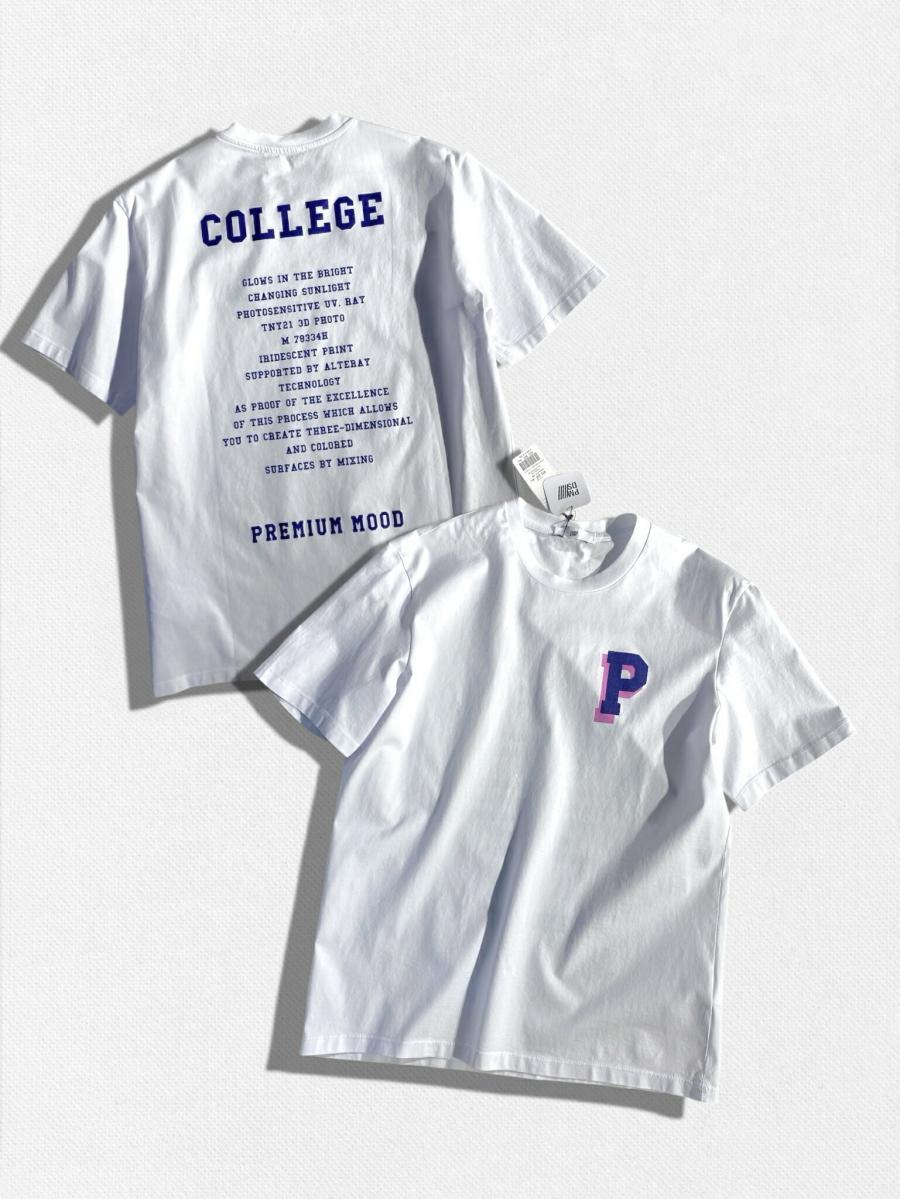 PロゴクルーネックTシャツ