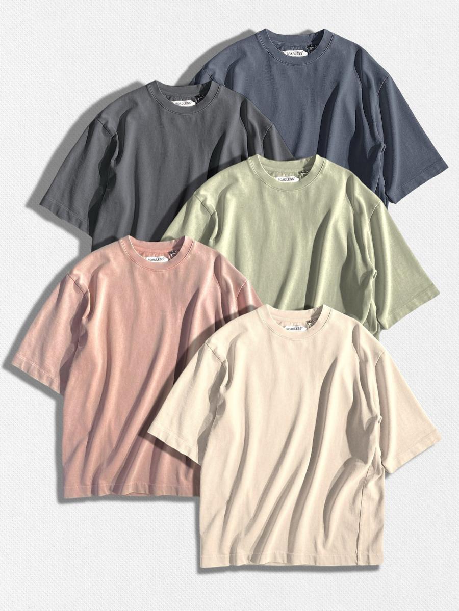 オーバーフィットクルーネックTシャツ