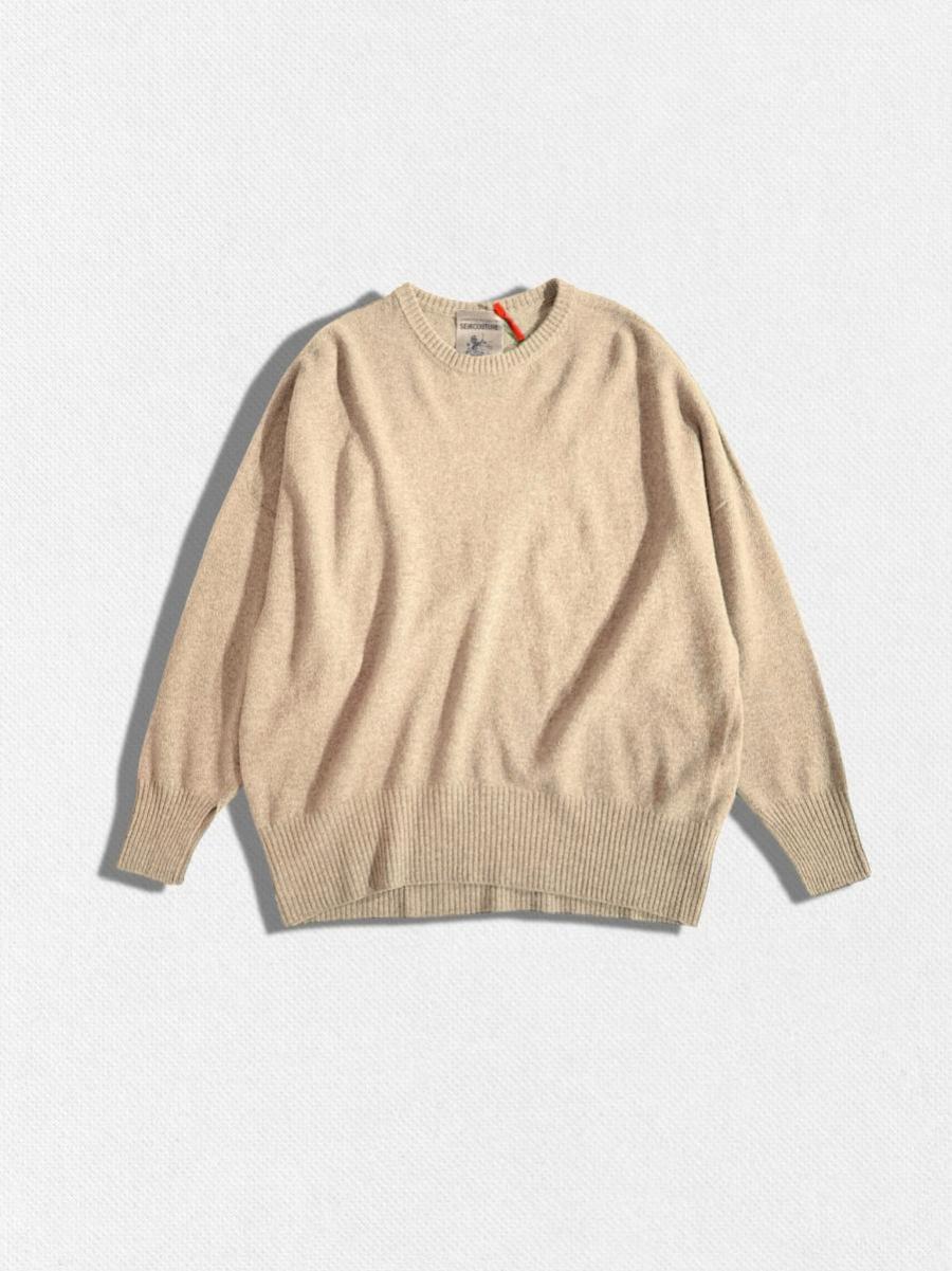 カシミア混ウールニット