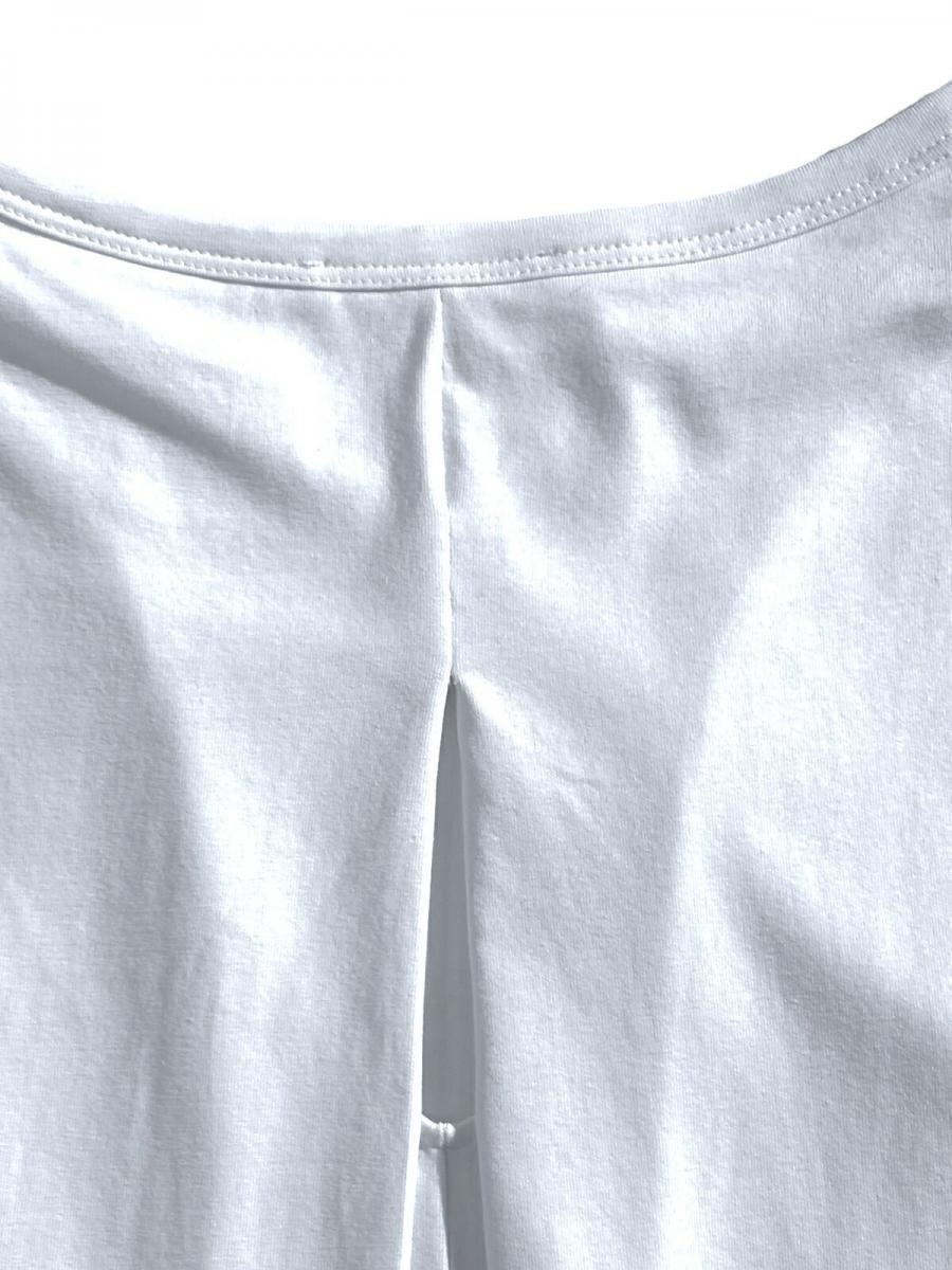 ハーフスリーブクルーネックTシャツ