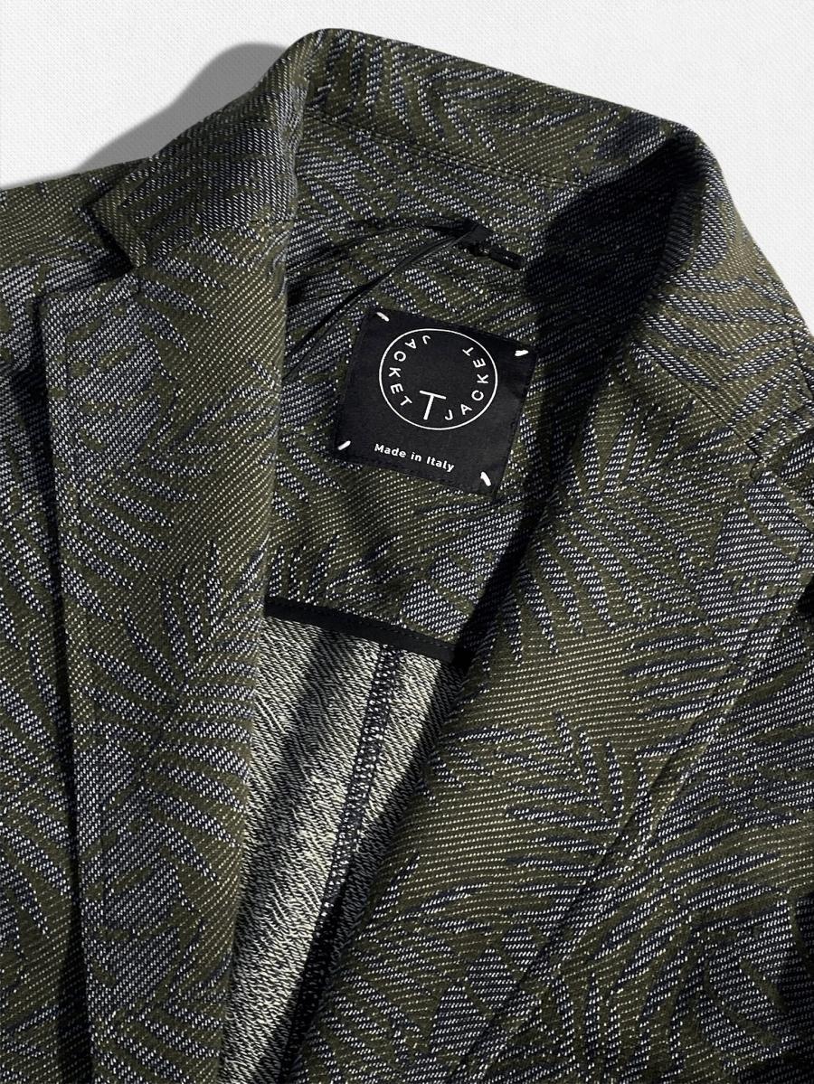 ボタニカル柄テーラードジャケット