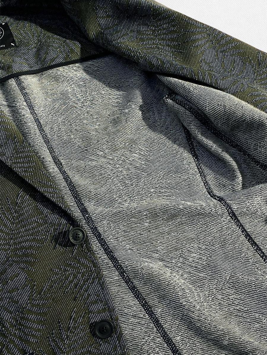 ボタニカル柄テーラードジャケット