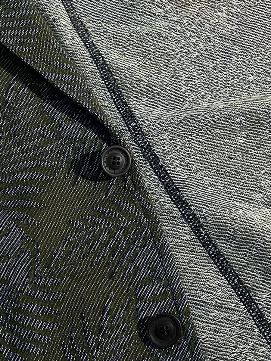 ボタニカル柄テーラードジャケット