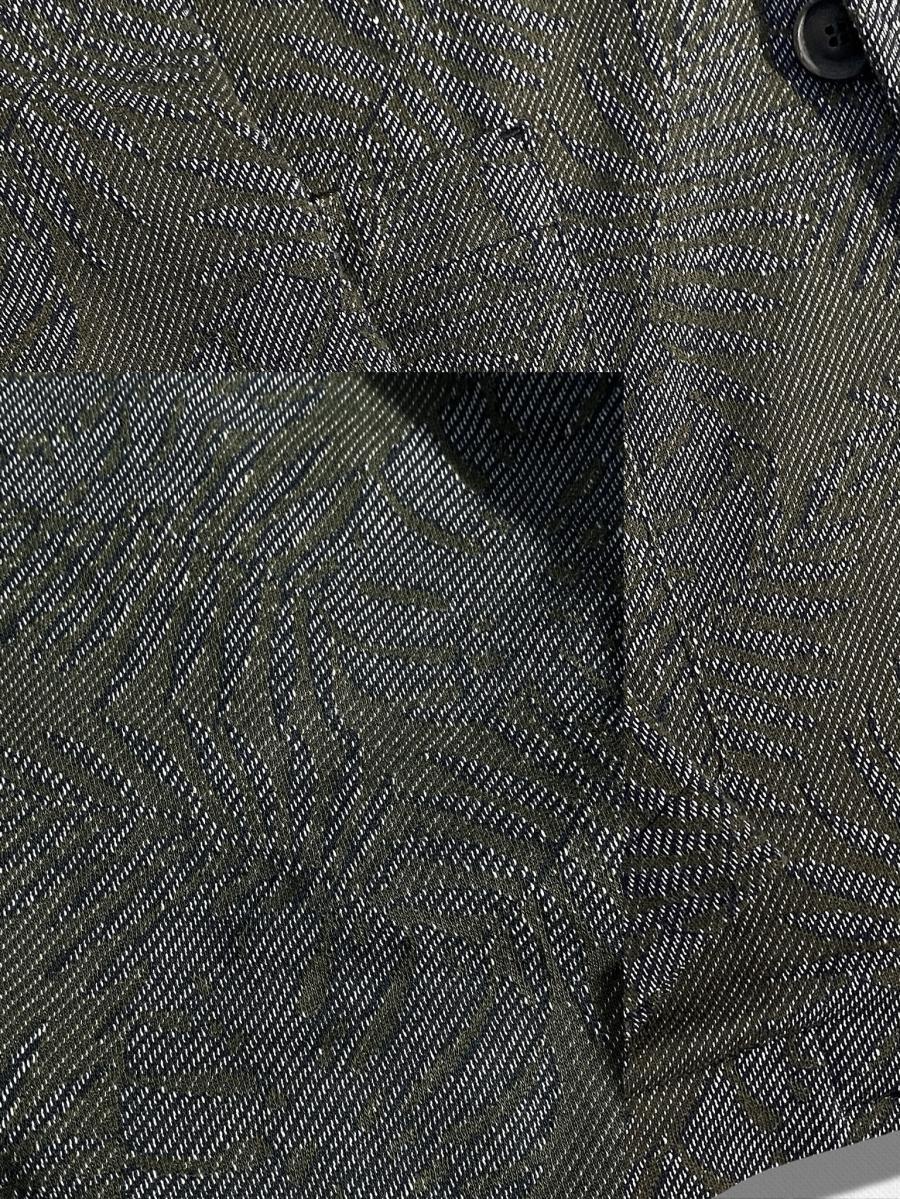 ボタニカル柄テーラードジャケット