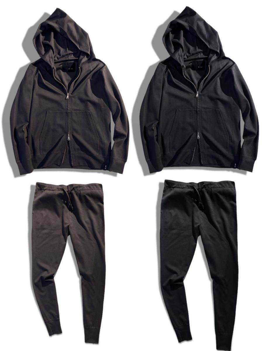 ロングスリーブダブルジップパーカー