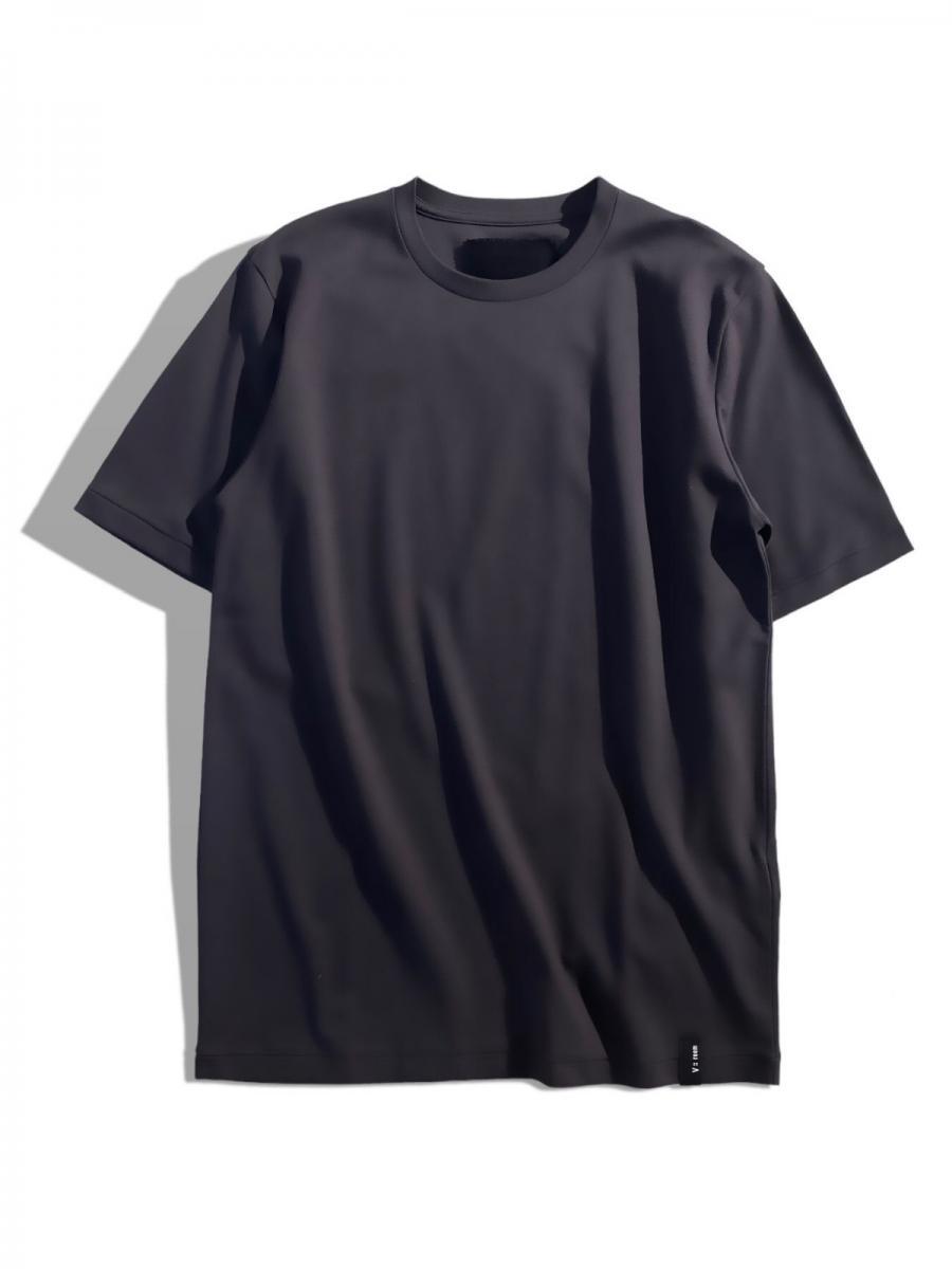 ハーフスリーブルーネックTシャツ