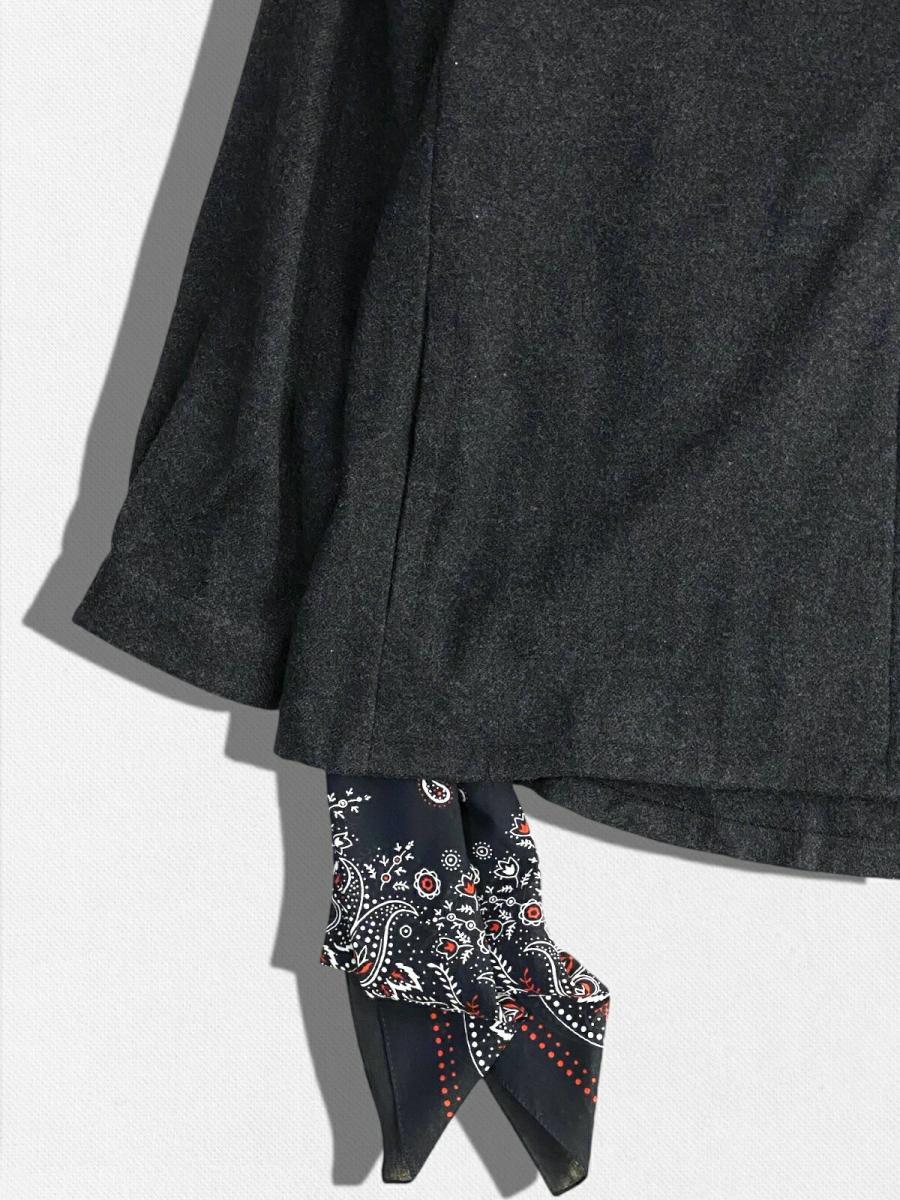 バンダナ付ウールカシミヤシャツ