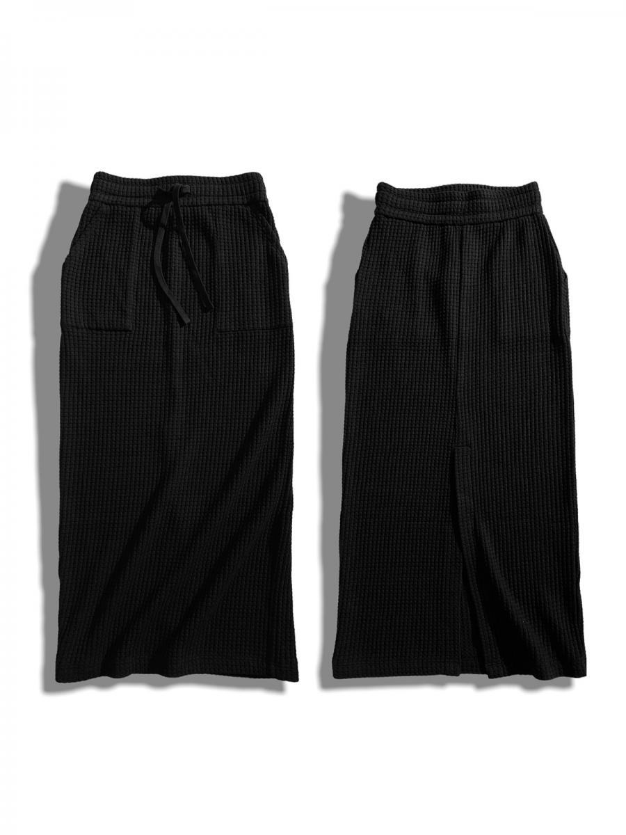 ビッグワッフルロングスカート