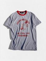 バスケットボールプリント半袖Tシャツ