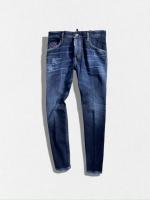 ダメージ＆ウォッシュ加工テーパードデニムパンツ《SKATER JEAN》