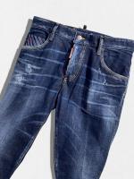 ダメージ＆ウォッシュ加工テーパードデニムパンツ《SKATER JEAN》