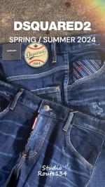 ダメージ＆ウォッシュ加工テーパードデニムパンツ《SKATER JEAN》
