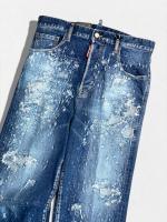 ダメージ＆リペア加工ストレートデニムパンツ《LOOSE JEANS》