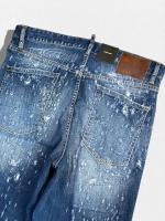ダメージ＆リペア加工ストレートデニムパンツ《LOOSE JEANS》