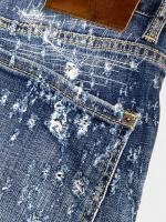ダメージ＆リペア加工ストレートデニムパンツ《LOOSE JEANS》