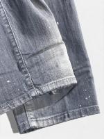 ダメージ＆リペア加工テーパードデニムパンツ《SKATER JEAN》