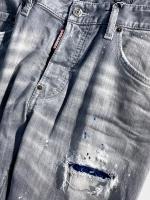 ダメージ＆リペア加工テーパードデニムパンツ《SKATER JEAN》