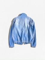 ブランドロゴ入りデニムシャツジャケット