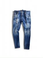 ダメージ加工テーパードデニムパンツ（Skater Jean）