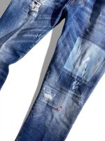 ダメージ加工テーパードデニムパンツ（Skater Jean）