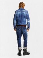 ウォッシュ＆ダメージ加工テーパードデニムパンツ《BRO JEAN》
